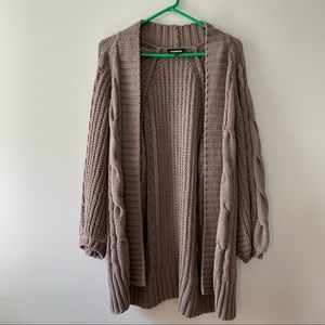 Express Balloon Sleeve Cardigan